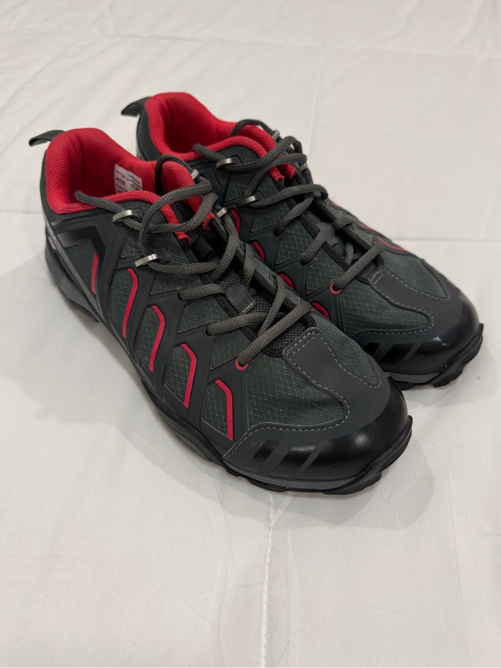 Shimano SH-WM34 Women's MTB Cycling Shoes Gray Pink Red Size US 9.5 EU 42